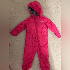 Hot Pink Northface Snowsuit